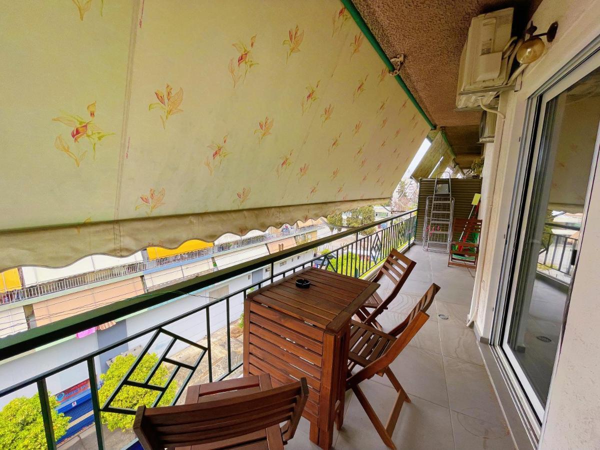 Wsd Hera Luxury Stylish 2Bd Apt With City View Balcony Near Merto 雅典 外观 照片