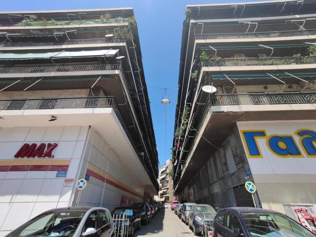 Wsd Hera Luxury Stylish 2Bd Apt With City View Balcony Near Merto 雅典 外观 照片