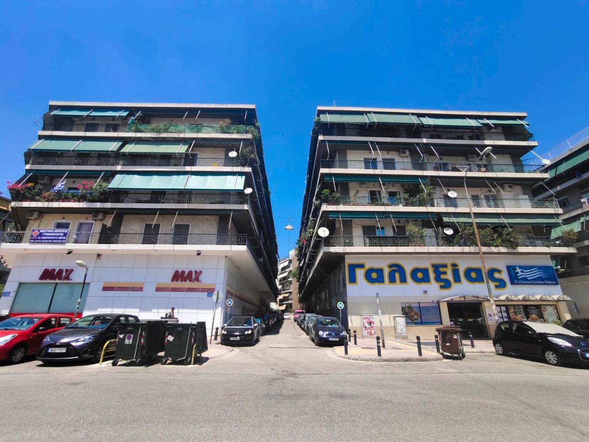 Wsd Hera Luxury Stylish 2Bd Apt With City View Balcony Near Merto 雅典 外观 照片